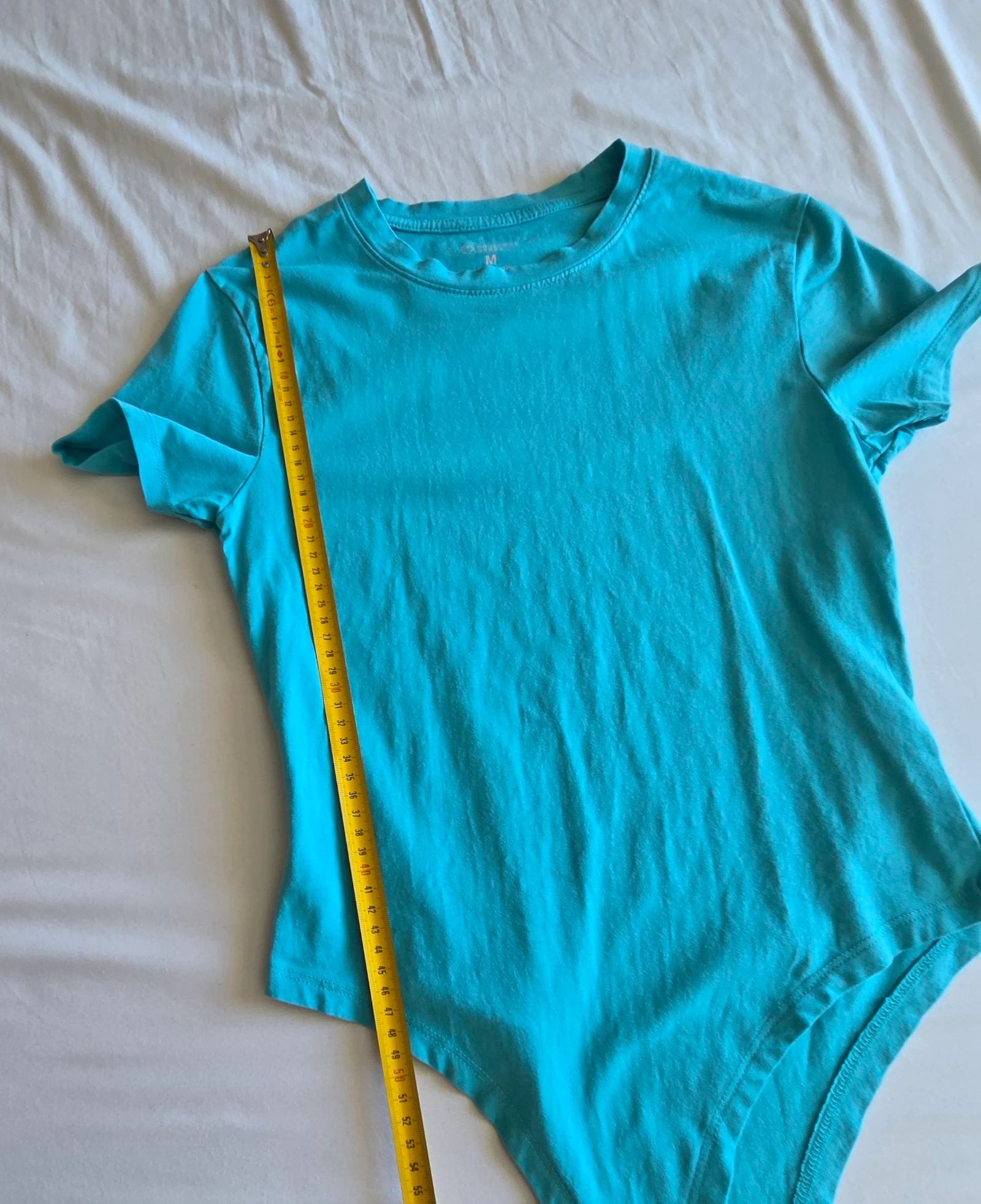 Camiseta corta turquesa M 40 42 Primark de manga corta y elástica – photo 10